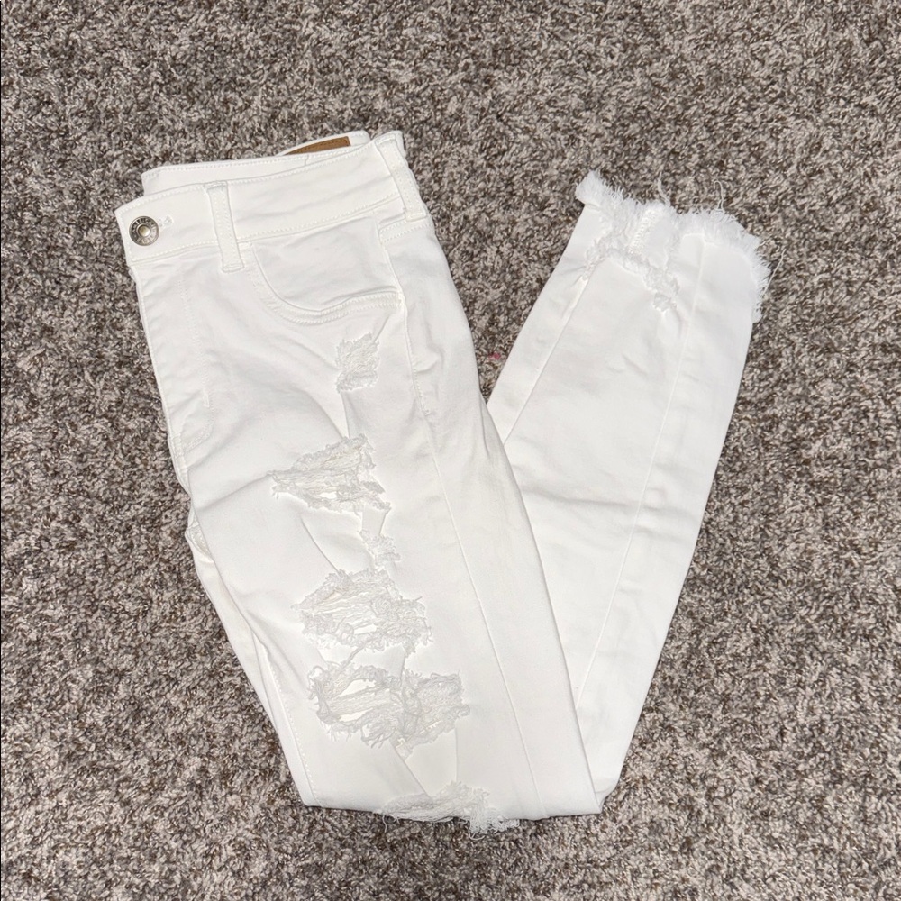 American Eagle Outfitters White Jegging